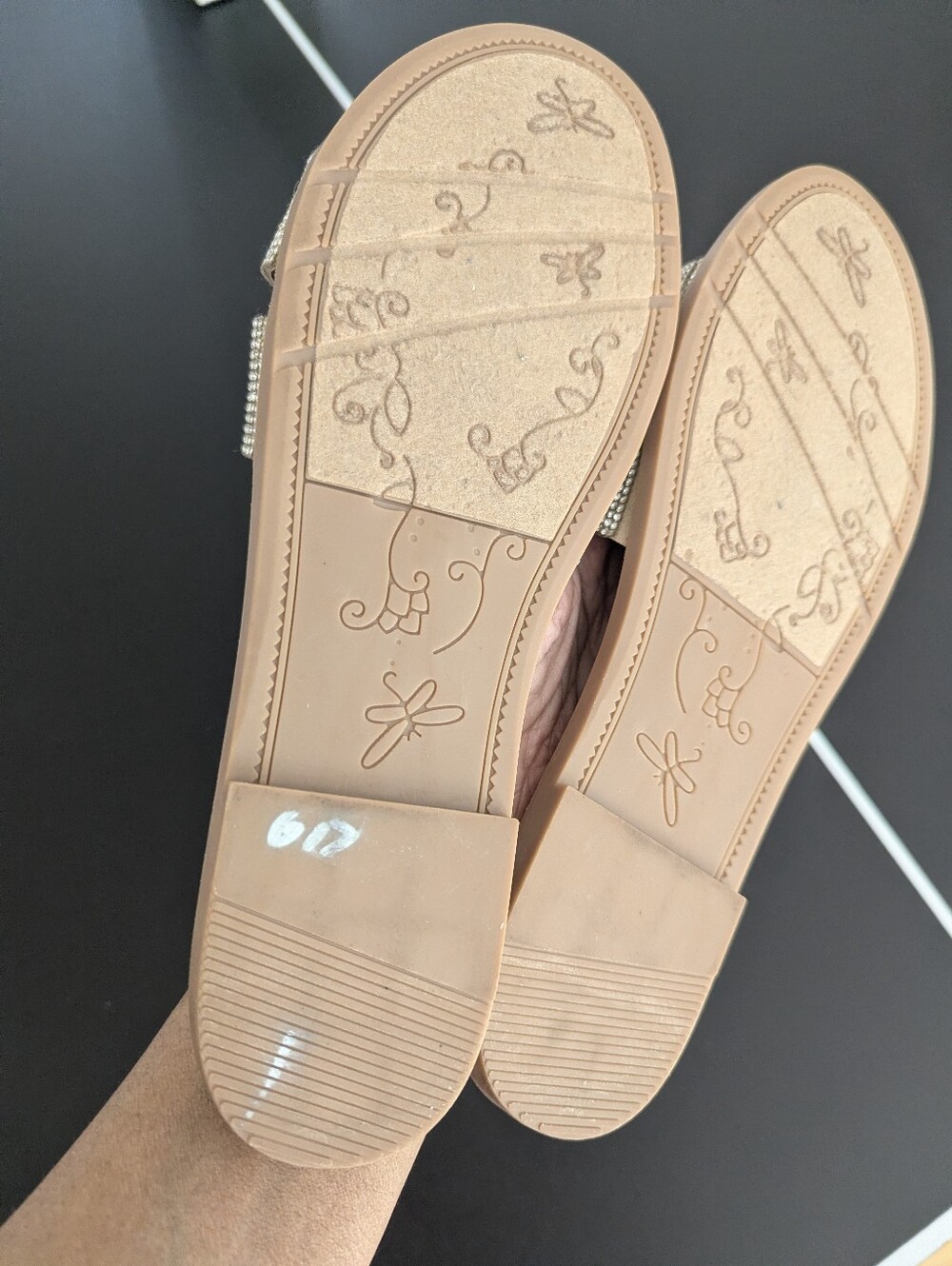 Mari A. Rhinestone Slides - Picture 8 of 8